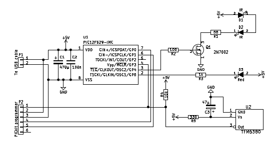 IR-Repeater circuit diagram