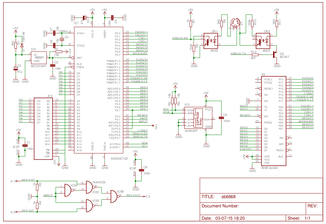 SB6668 Circuit diagram
