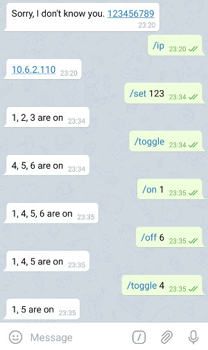 Telegram examples
